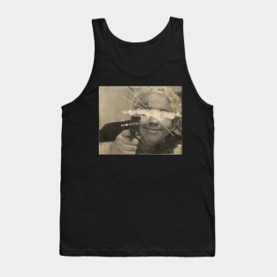 Fat Nick Smiling Holding Gun Tank Top